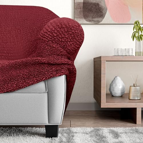 PAULATO BY GAICO Sectional Sofa Cover - Burgundy