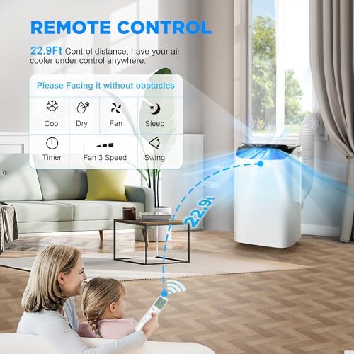 14000 BTU Portable AC with 3-in-1 Cooling Dehumidify Fan