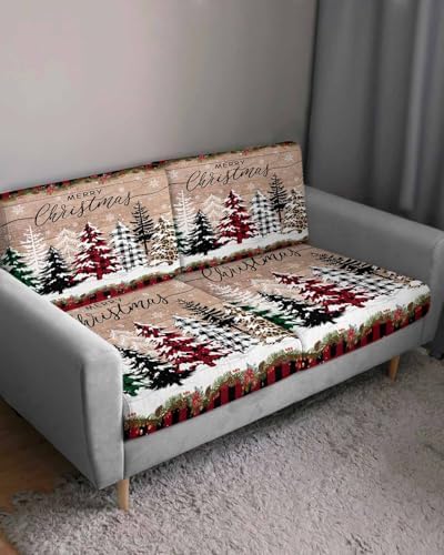 Christmas Tree Sofa Cushion Covers for L T Shape Sofas