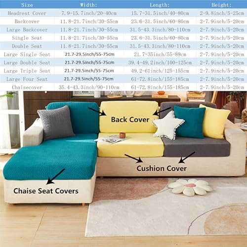 Jonuiony Universal Sofa Slipcover High Stretch Wear-Resistant