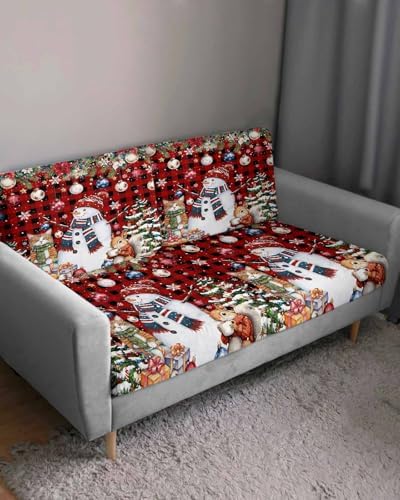 Christmas Poinsettia Sofa Covers Stretchable Slipcovers for L T Shape Couch