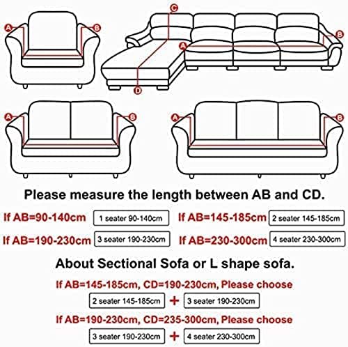 OQOPO Velvet Sofa Cover L Shaped 3 Seater Slipcover -Pink-