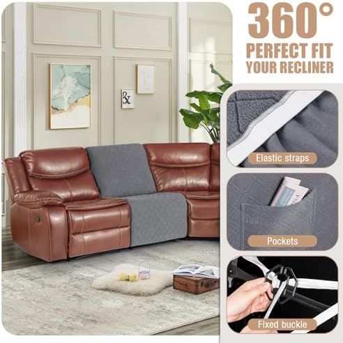 VANSOFY Extra Large Reclining Sectional Couch Covers