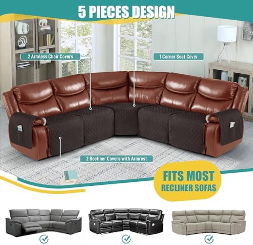 Ruaozz Extra Large Recliner Sectional Couch Cover Waterproof 1