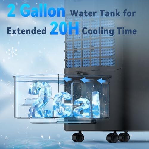 FANCOLE Windowless Portable Air Conditioner with 4 Modes and 3 Speeds