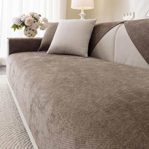 Soft Plush Sofa Cover Washable Non-Slip 36x82 Sectional
