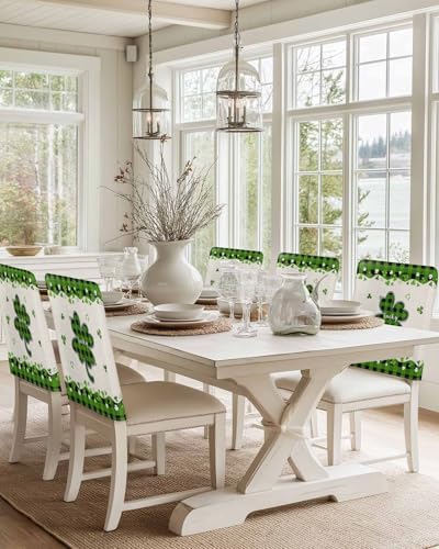 St Patricks Day Dining Chair Covers Set of 4