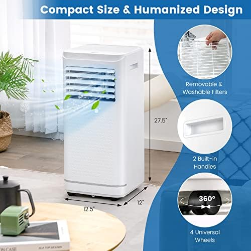 PETSITE 10000 BTU Portable Air Conditioner with Remote Control