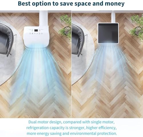 10000 BTU Portable AC with Remote Control and Dehumidifier