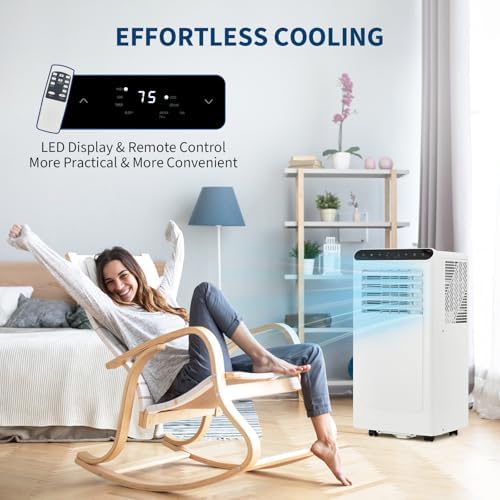 MilleLoom Portable Air Conditioner 8000 BTU White