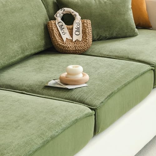 BSTMAI Stretch Sofa Cushion Cover 1pc Corduroy
