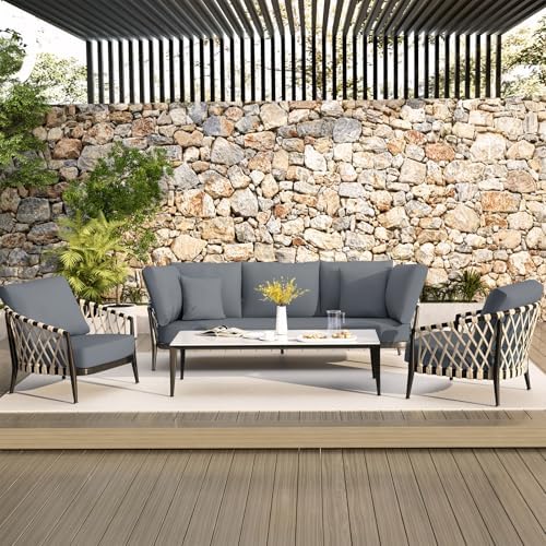 Hyha Waterproof Couch Cushion Covers for Sectional Sofa and Chaise