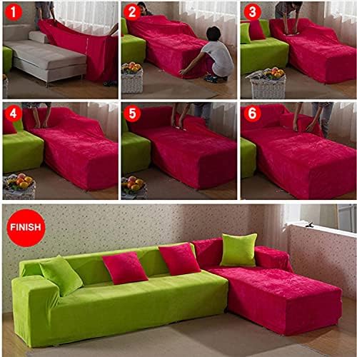 Black Sectional Couch Covers L Shape for 3 Cushion Couch