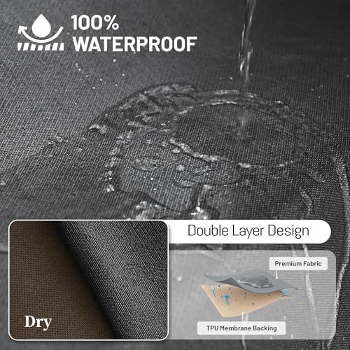 100 Waterproof L Shape Sectional Couch Cover with Tassel