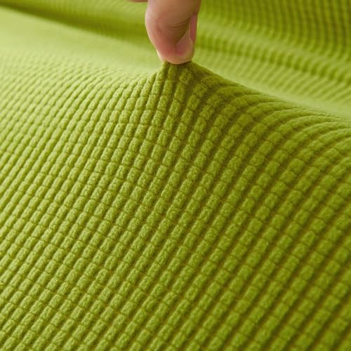Hixingo Stretch Armless Futon Cover Elastic Bottom with Soft Check Pattern Pink