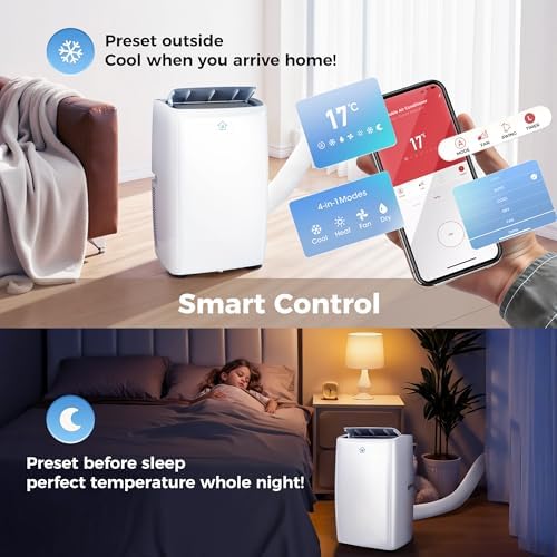 2025 Upgraded Smart Portable AC with 14000 BTU