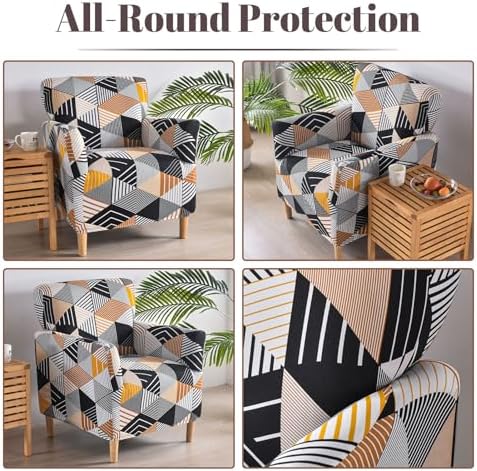 Ausing Armchair Cover Printed Slipcover for Living Room Office