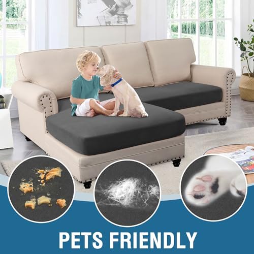 HVERSAILTEX Thick Fleece L Shape Sofa Slipcovers