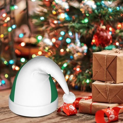Flag Of Nigeria Christmas Hat With Led Lights