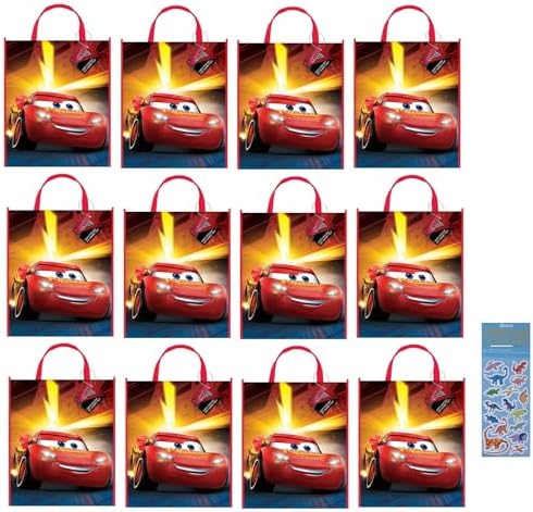 Unique Disney Cars Birthday Favor Tote Bag Bundle