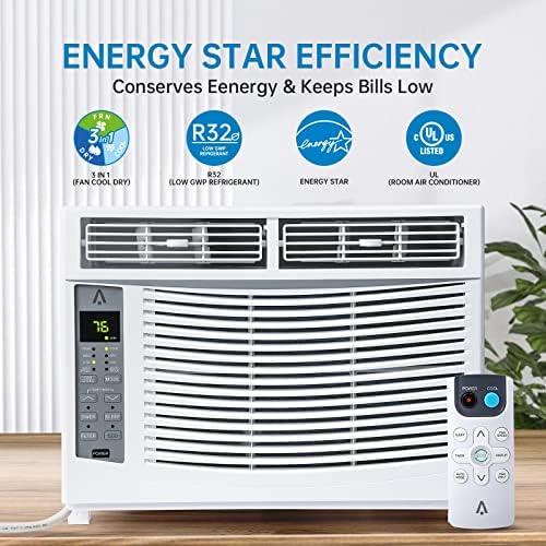 6000btu Window AC Unit with Remote and App Control