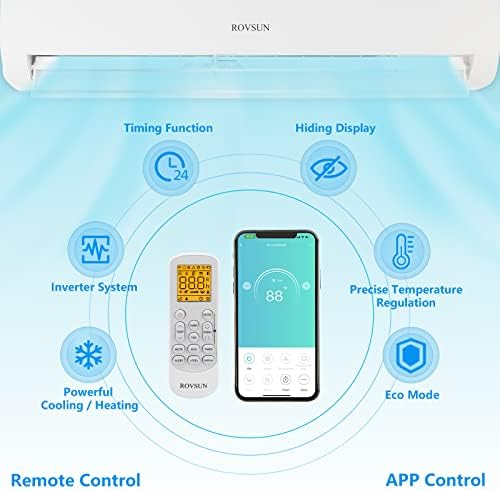 Bonnlo 9000 BTU Ductless Mini Split AC Heating System