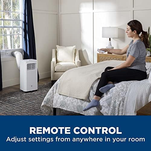 GE 6100 BTU Portable AC with Dehumidifier and Remote Control White