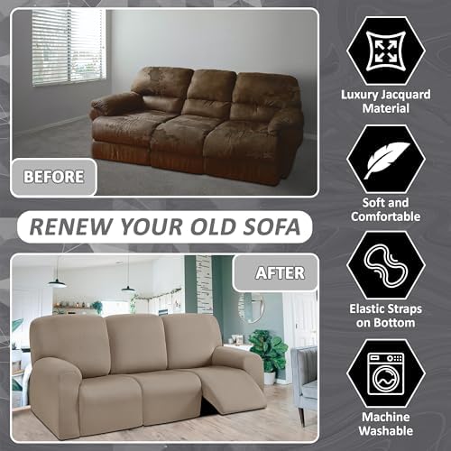 ULTICOR 8-Piece Recliner Sofa Cover Set