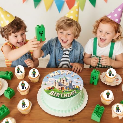 11 pcs Edible Cake Toppers for Birthday Party Decorations