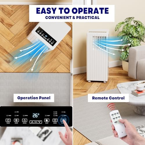 GAOMON 8000 BTU Portable Air Conditioner for Bedrooms and Small Rooms