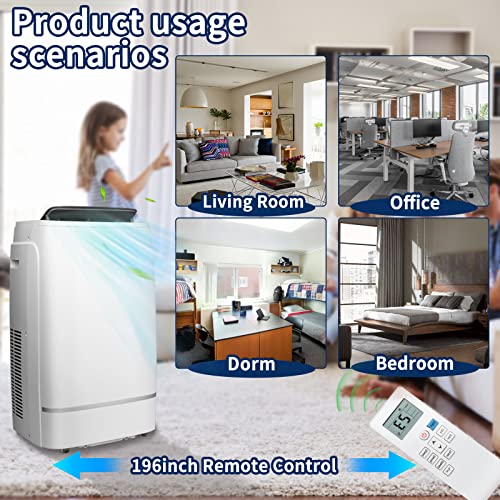 Antarctic Star 3-in-1 13000BTU Portable Air Conditioner with Window Kit