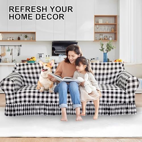 GOSTADY Stretch Sofa Cover for 3 Cushion Couch