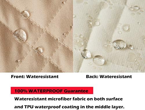 Ameritex Waterproof Nonslip Chair Cover - Beige 23