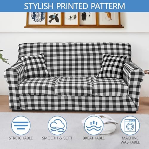 Keyroal Stretch Printed Sofa Cover Set 6-Piece 1
