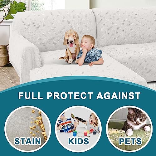 Turquoize 2 Piece Sectional Sofa Covers for L Shape Couch