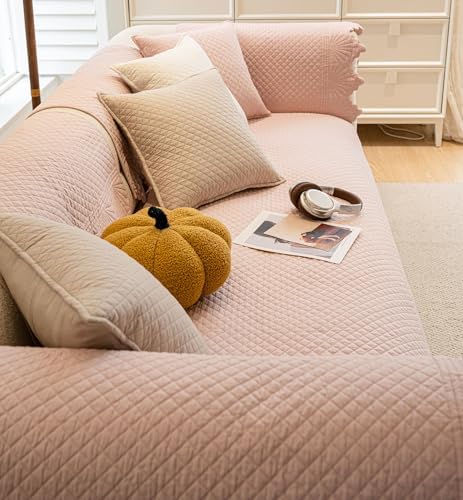 Vctops Shabby Chic Quilted Sofa Cover