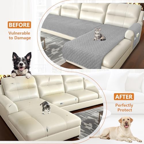 Waterproof L Shape Sectional Couch Cover for Dogs