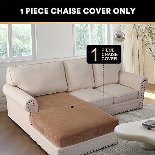 ADPON Velvet Sectional Couch Covers for Left and Right Chaise Lounge