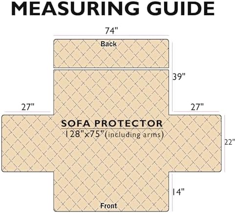 Skidproof Sofa Cover - Grey Bird Pattern for Pet and Kids Protection