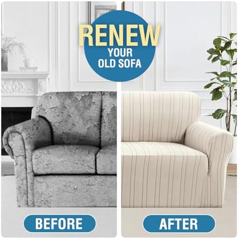 HVERSAILTEX High Stretch Sofa Slipcover with Elastic Bottom