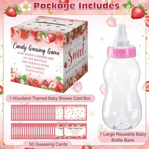 Glenmal 52 Pcs Baby Shower Game Set