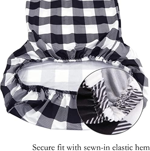 SoulFeel Set of 4 Buffalo Check Chair Covers