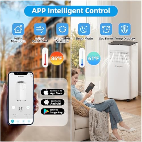 Wiytamo 10000 BTU Portable AC Unit with WiFi and Remote Control