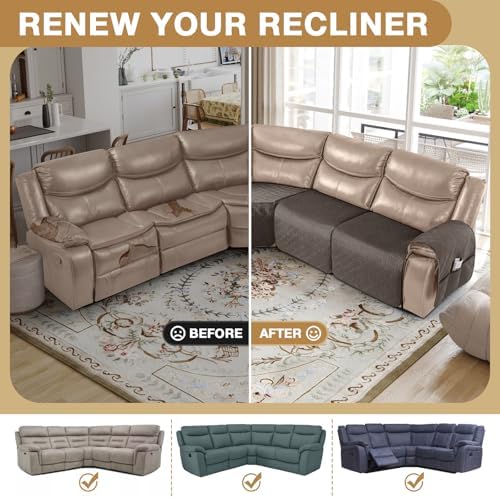 Timeles Waterproof Recliner Slipcover 5-Seat