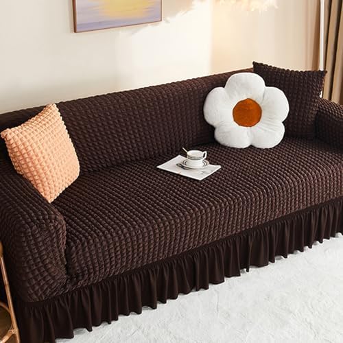 Guaber Plaids Seersuckers Sofa Cover Green
