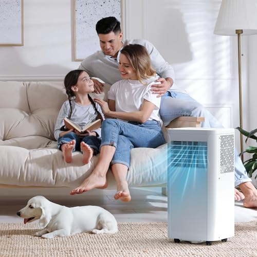 8000 BTU Portable AC with Fan and Dehumidifier