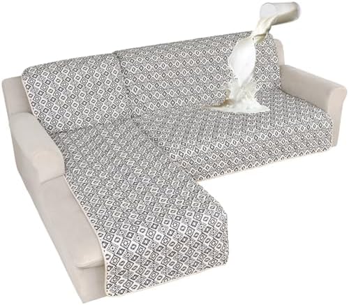 ALIECOM L-Shaped Sectional Sofa Cover Set
