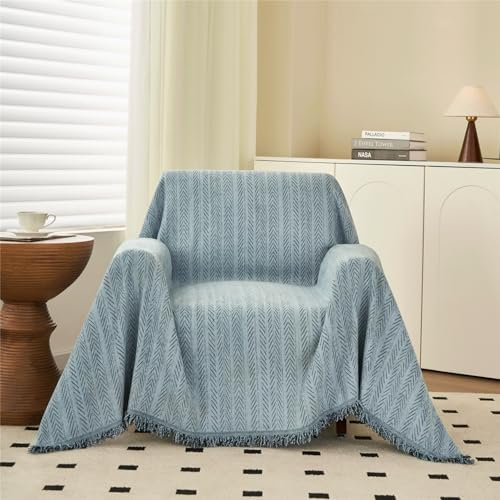 Nobildonna Armchair Slipcover with Tassels and Chenille Cushion