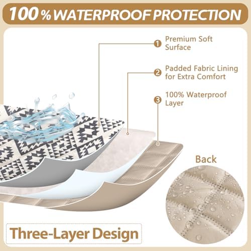 ALIECOM L-Shaped Sectional Sofa Cover Set