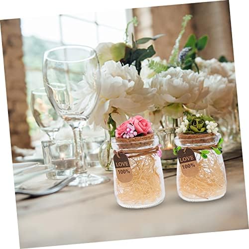 4Pcs Assorted Candy Bottles with Flower Lids 1